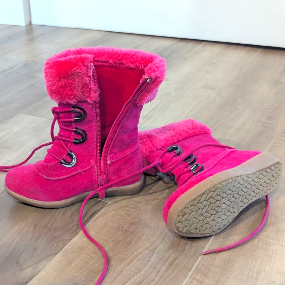 Jelly Bean pink boots girls toddler 6